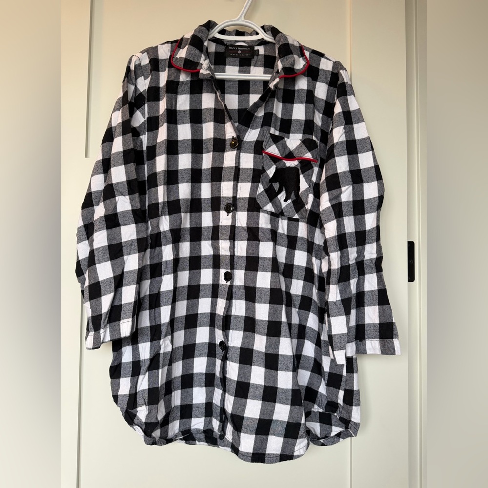 Checkered Cotton Pajama Set